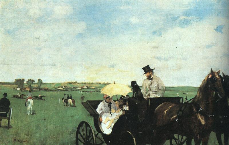 Edgar Degas At the Races in the Country oil painting image